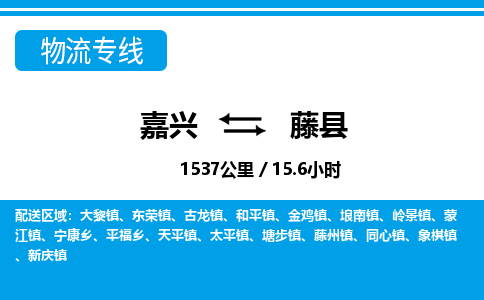 嘉興到藤縣物流專(zhuān)線(xiàn)-嘉興至藤縣貨運(yùn)公司