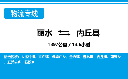 麗水到內(nèi)丘縣物流專(zhuān)線-麗水至內(nèi)丘縣貨運(yùn)公司