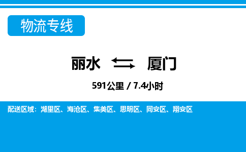 麗水到廈門(mén)物流專(zhuān)線(xiàn)-麗水至廈門(mén)貨運(yùn)公司