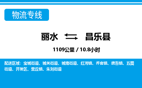 麗水到昌樂(lè)縣物流專線-麗水至昌樂(lè)縣貨運(yùn)公司