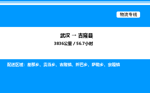 武漢到吉隆縣物流專(zhuān)線-武漢至吉隆縣貨運(yùn)公司